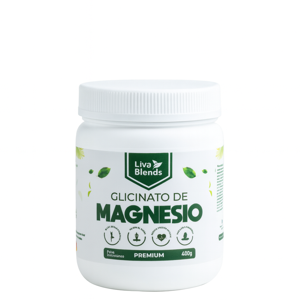 🟢✨ Glicinato de Magnesio Premium – Liva Blends (400g)