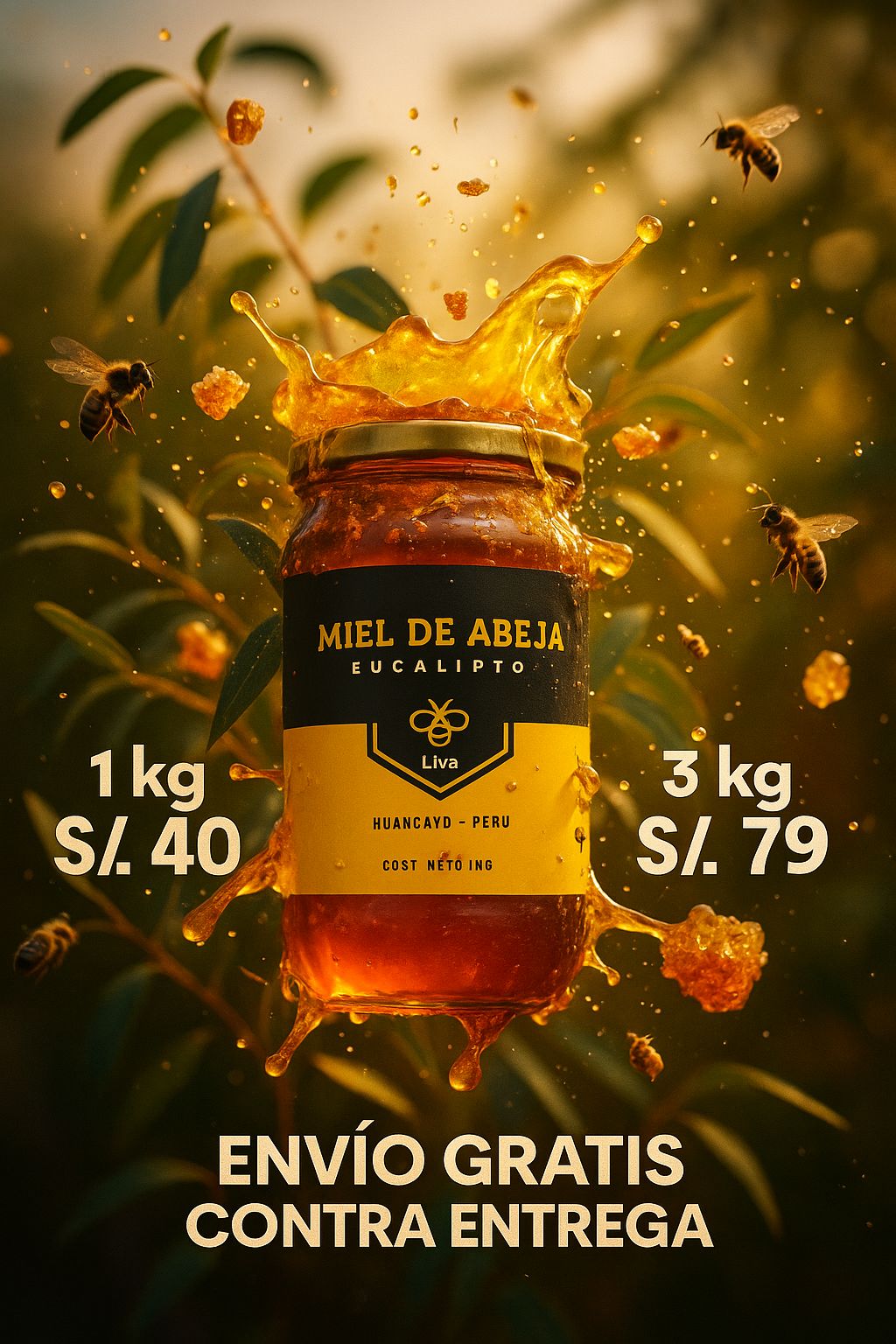 Pack 3 kilos de miel